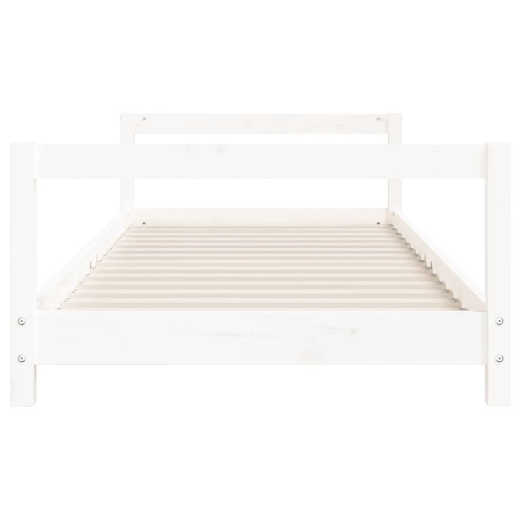 Estructura De Cama Para Niños Madera De Pino Blanco 80x200 Cm / Vetonek_1