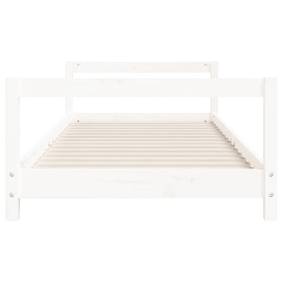Estructura De Cama Para Niños Madera De Pino Blanco 80x200 Cm / Vetonek_1