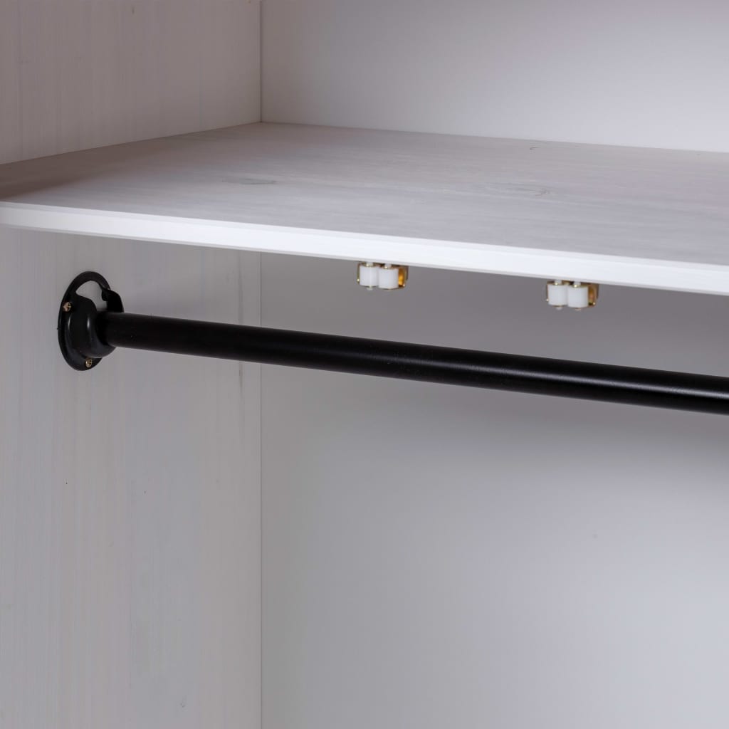 Armario Madera Maciza Pino Blanco Panamá Range 80x50x171,5 Cm_3