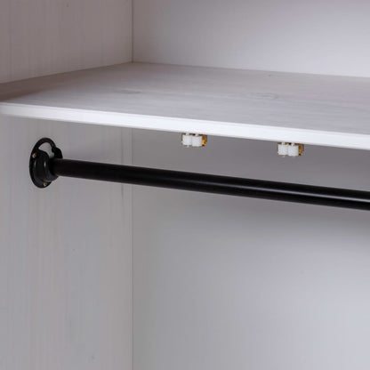 Armario Madera Maciza Pino Blanco Panamá Range 80x50x171,5 Cm_3