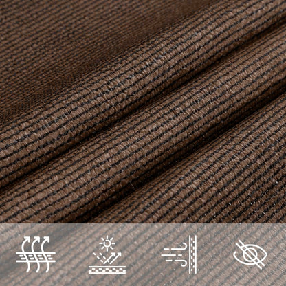 Toldo De Vela Hdpe Marrón 160 G/m² 5x7x7 M_3