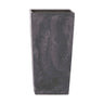 Maceta Alta 19 L Prosperplast Urbi Square Effect De Plástico Con Depósito En Color Antracita, 44,9 (alto) X 24 (ancho) X 24 (profundo) Cms