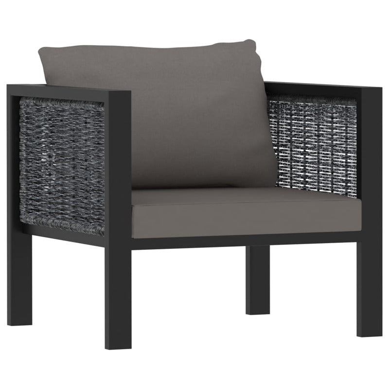 Vidaxl Muebles Jardín 8 Pzas Y Cojines Ratán Sintético Gris Antracita_5