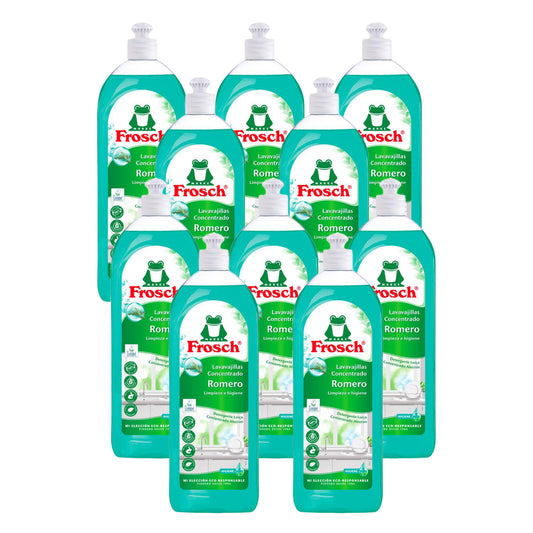 Pack 10x Lavavajillas romero Frosch 750 ml