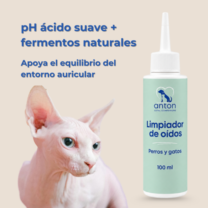 Limpiador natural para la higiene de oídos de perros y gatos – 100 ml_2
