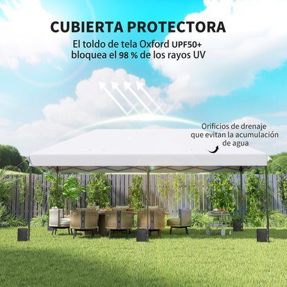 Outsunny Carpa Plegable Gazebo 6x3 M_4