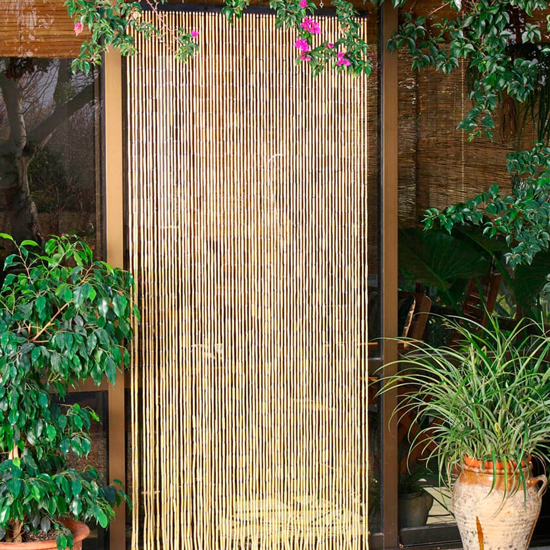 Cortina De Puerta Hong Kong Marfil - Elegancia Natural 0,9x2 M / Multicolor_0