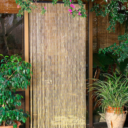 Cortina De Puerta Hong Kong Marfil - Elegancia Natural 0,9x2 M / Multicolor_0