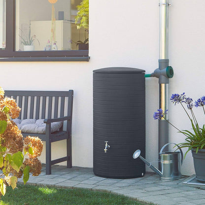 Bidón De Agua De Lluvia Novara 280l Color Granito Negro