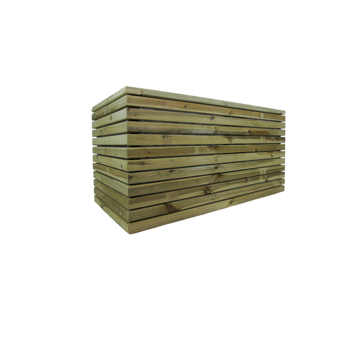 Jardinera Luxe De Madera Tratada Vidahuerto 100x50x50 Cm._1