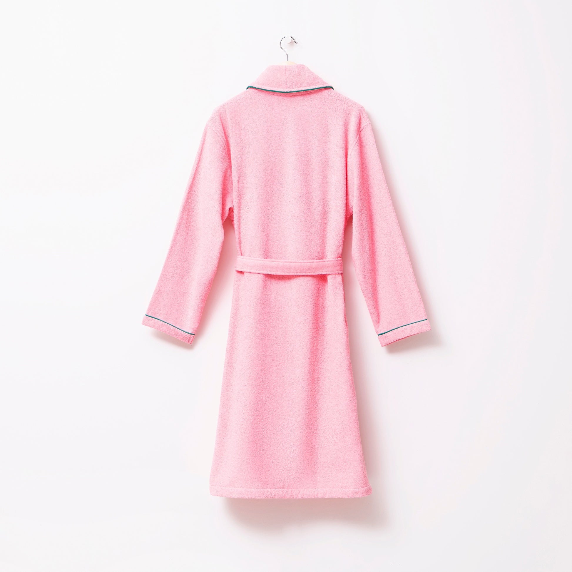 Albornoz M/l 380gsm 100%algodon Rosa Con Manzana Verde Benetton Fruits Be_5