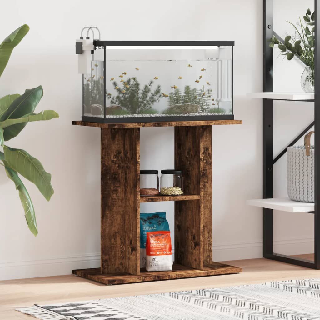 Vidaxl Soporte Para Acuario De Roble Ahumado 60x30x60 Cm De Madera De Ingeniería_1