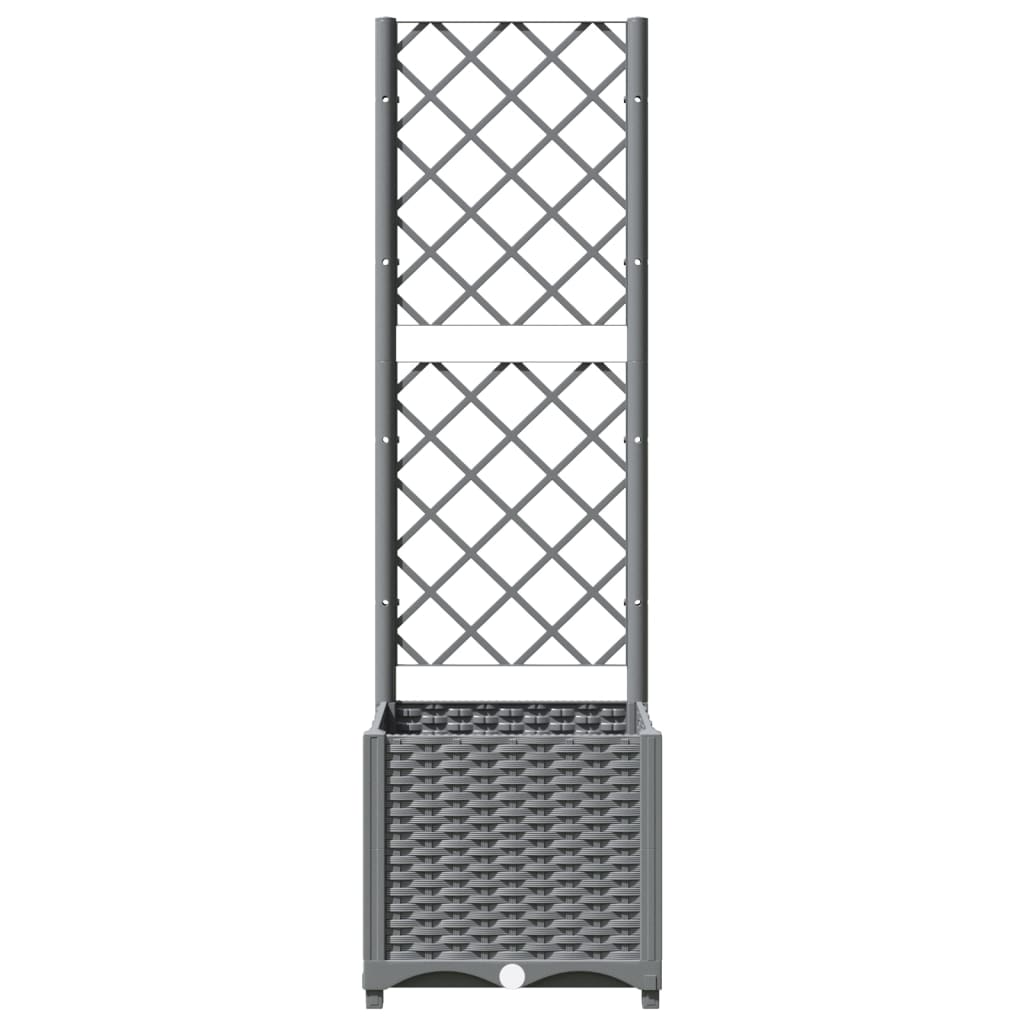 Macetero De Jardín Gris Claro 40 X 40 X 136 Cm_2
