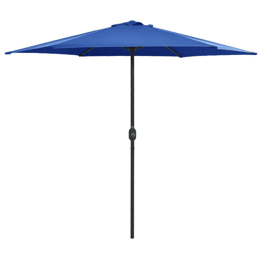 Vidaxl Sombrilla De Jardín Con Palo De Aluminio Azul Azure 270x246 Cm_0
