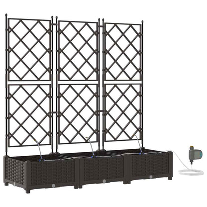 Vidaxl Jardineras Marrón 120 X 40 X 126 Cm Acero_0