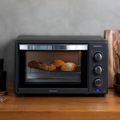 Cecotec Horno De Sobremesa De Convección 28 L Bake&toast 2800 Black. 1600 W Multifunción 6 Modos De Calor Temporizador T_2