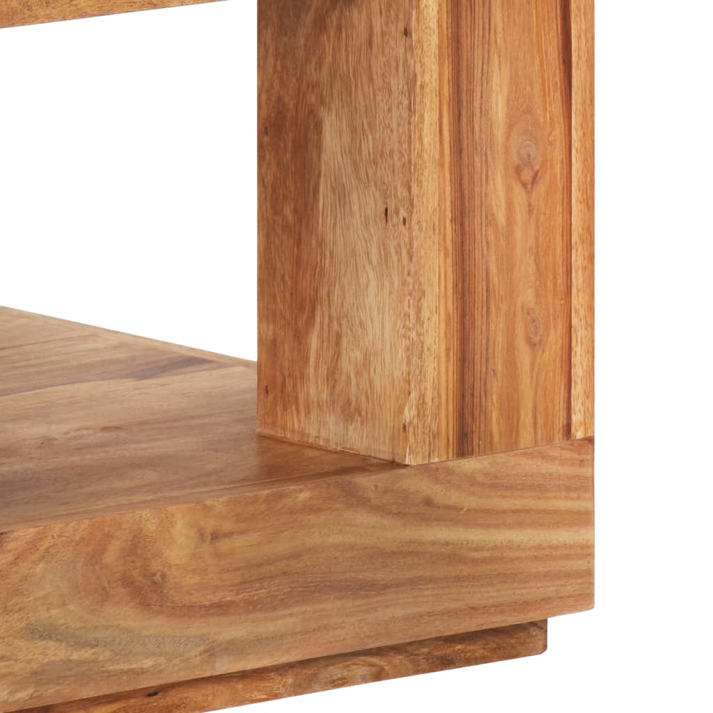 Mesa De Centro De Madera Maciza De Acacia 45x45x40 Cm_3
