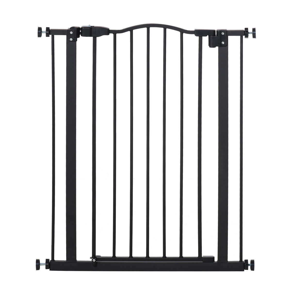 Pawhut Barrera De Seguridad Extensible Con 2 Extensiones 74-80x94 Cm Negro_1