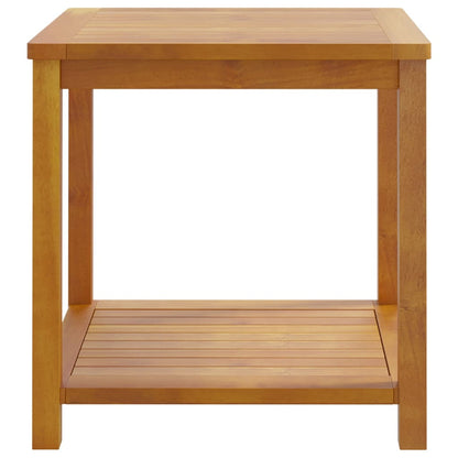 Mesa Auxiliar De Madera Maciza De Acacia 45x45x45 Cm_1