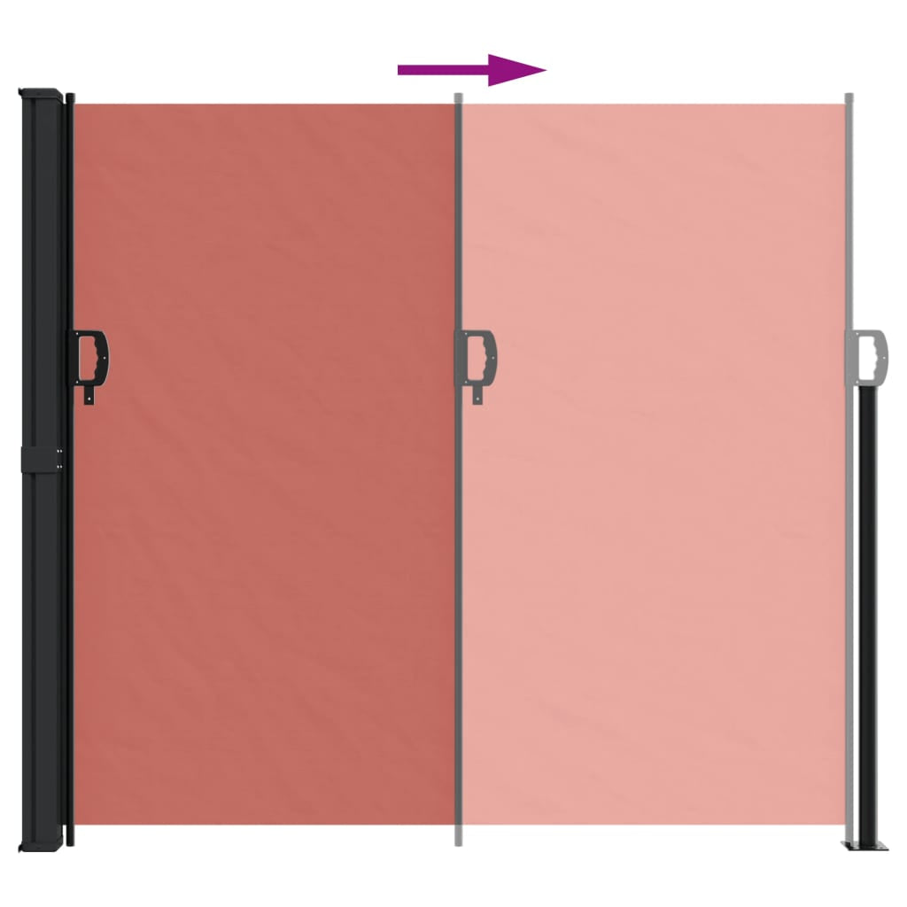 Vidaxl Toldo Lateral Retráctil Terracota 180x600 Cm_4