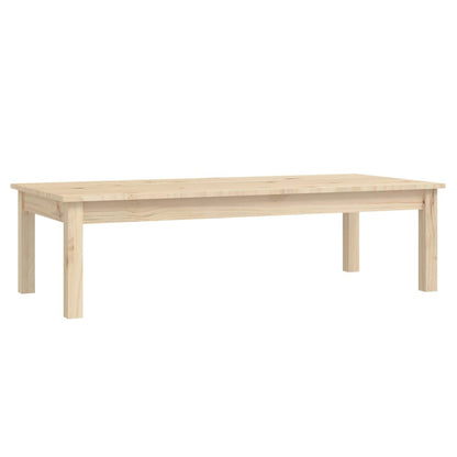 Mesa De Centro De Madera Maciza De Pino 110x50x30 Cm_0