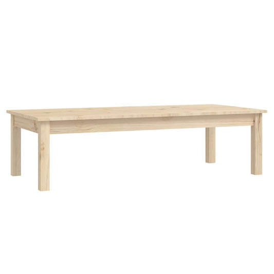 Mesa De Centro De Madera Maciza De Pino 110x50x30 Cm_0