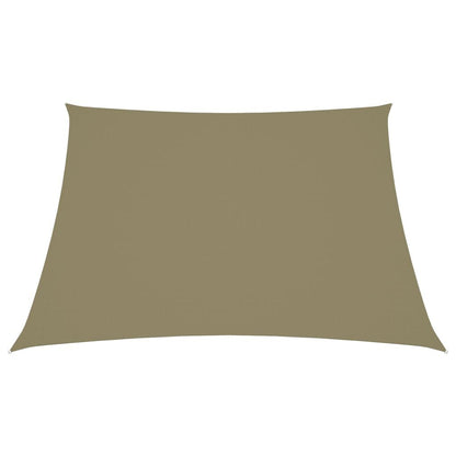 Vidaxl Toldo De Vela Trapezoidal De Tela Oxford Beige 3/5x4 M_1