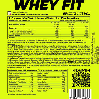 Whey Fit - 2kg - Chocolate Blanco Con Fresa - Aumenta La Masa Muscular - Masmusculo_4
