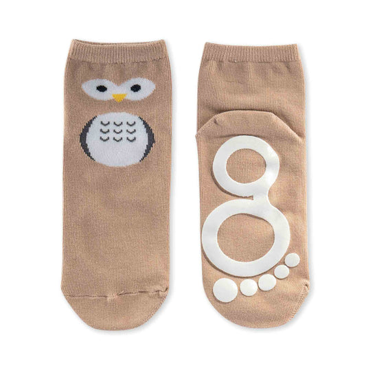 Calcetines Antideslizantes Para Bebés, Niños Y Adultos Owl Navy Bigtoes Socks 6 Meses_0
