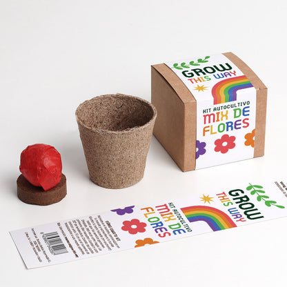 Grow This Way | Kit De Autocultivo Mix De Flores | Actividad Educativa Y Regalo Original_1
