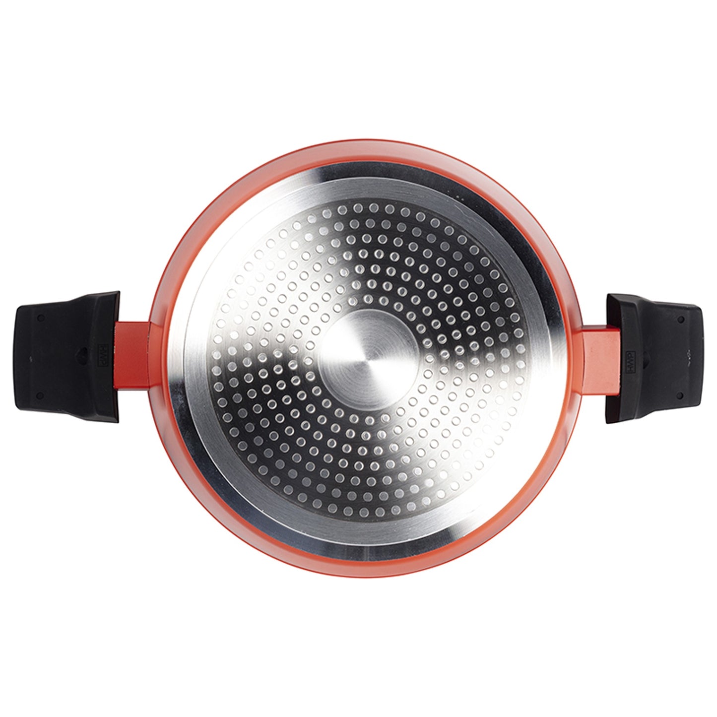 Cacerola Con Tapa En Aluminio Forjado Color Naranja - Ø28 X 13 Cm