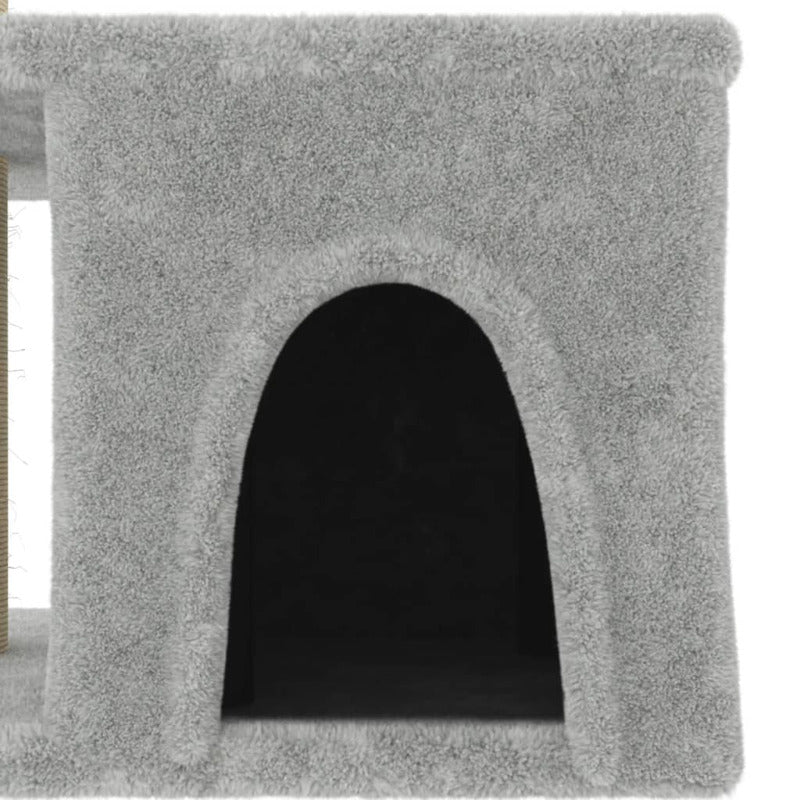 Vidaxl Rascador Para Gatos Con Postes De Sisal Gris Claro 48 Cm_5