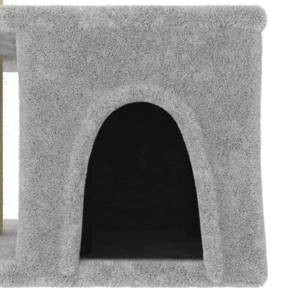 Vidaxl Rascador Para Gatos Con Postes De Sisal Gris Claro 48 Cm_5