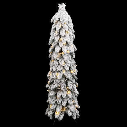 Vidaxl Árbol De Navidad Artificial Iluminado Con 80 Led Y Nieve 150 Cm_1