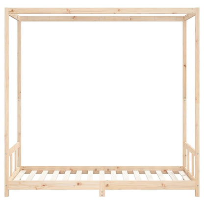 Vidaxl Estructura De Cama Infantil Madera Maciza De Pino 90x190 Cm_3