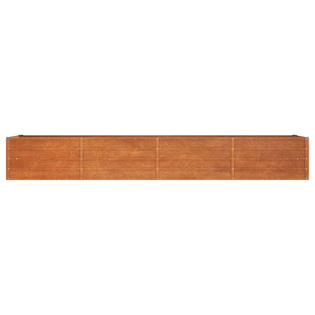 Arriate Oxidado De Acero Corten 320x80x45 Cm_3