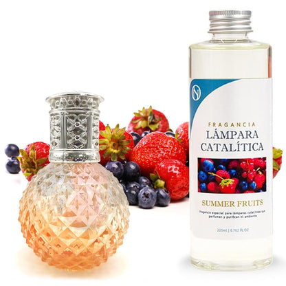 Lámpara Catalítica Orange Diamonds + Aroma Summer Fruits 500 Ml - Elimina Malos Olores, Impurezas Y Perfuma_0