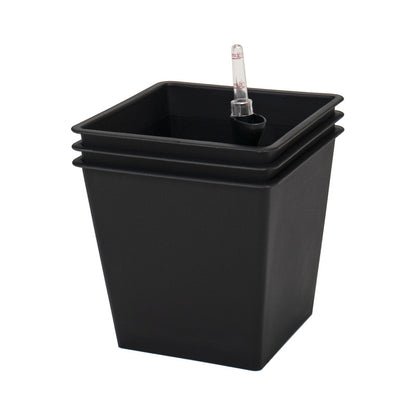 Pack De 3 Macetas Con Autorriego De Polipropileno 36 L 34x34x31 Cm Hortalia_1