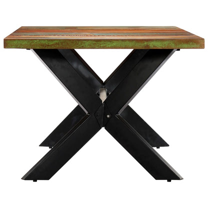 Mesa De Comedor Madera Maciza Reciclada 200x100x75 Cm._1