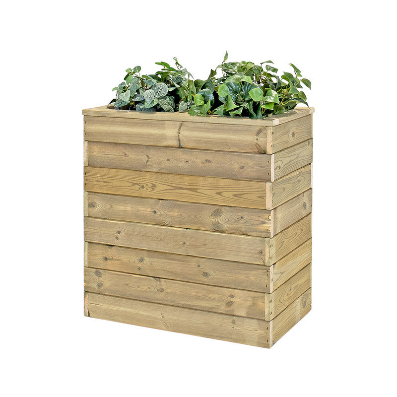 Jardinera De Madera Con Autorriego 75x40x80 Cm Nidum Basic Hortalia_0