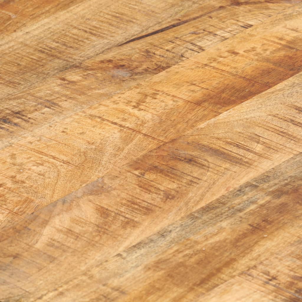 Mesa De Centro De Madera Maciza De Mango 60x60x35 Cm_3