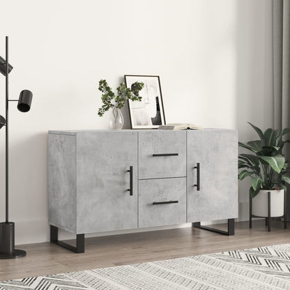 Aparador De Madera De Ingeniería Gris Hormigón 100x36x60 Cm_0