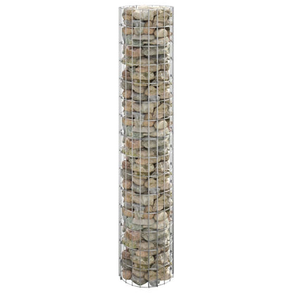 Poste Circular De Gaviones Acero Galvanizado Ø30x150 Cm / Vetonek_1