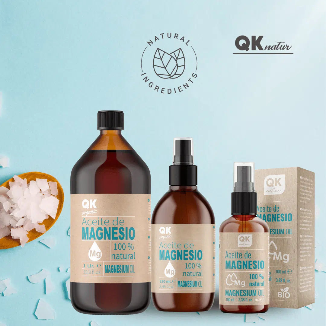QKnatur - Aceite De Magnesio Spray 100% Puro 1L. - Ideal Para Deportistas, Articulaciones, Relajacion Muscular, Masajes_1