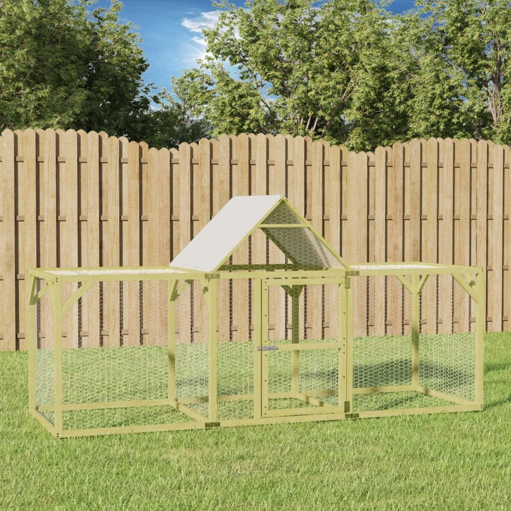 Vidaxl Gallinero Madera Maciza De Pino Impregnada 300x100x150 Cm_1