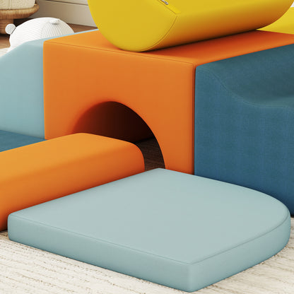 Aiyaplay Juego De 9 Bloques De Espuma Para Niños Fundas Lavables Multicolor_4