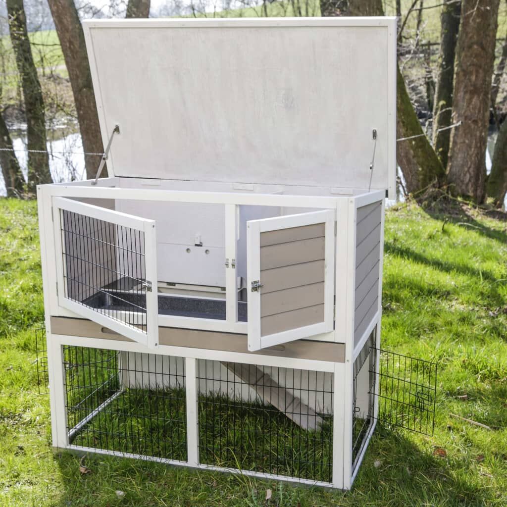 Kerbl Casa Para Roedores Con Fondo De Metal Lucky Blanco 115x65x100 Cm_1