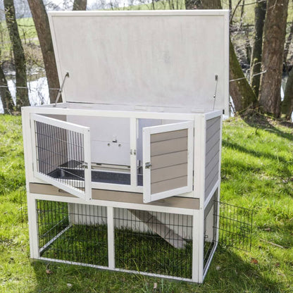 Kerbl Casa Para Roedores Con Fondo De Metal Lucky Blanco 115x65x100 Cm_1