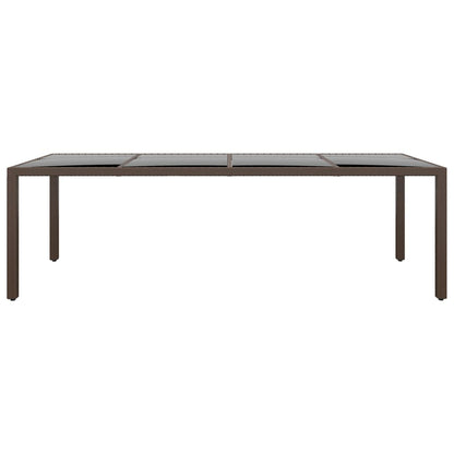 Juego De Comedor De Jardín 11 Piezas Ratán Sintético Marrón / Vetonek_1