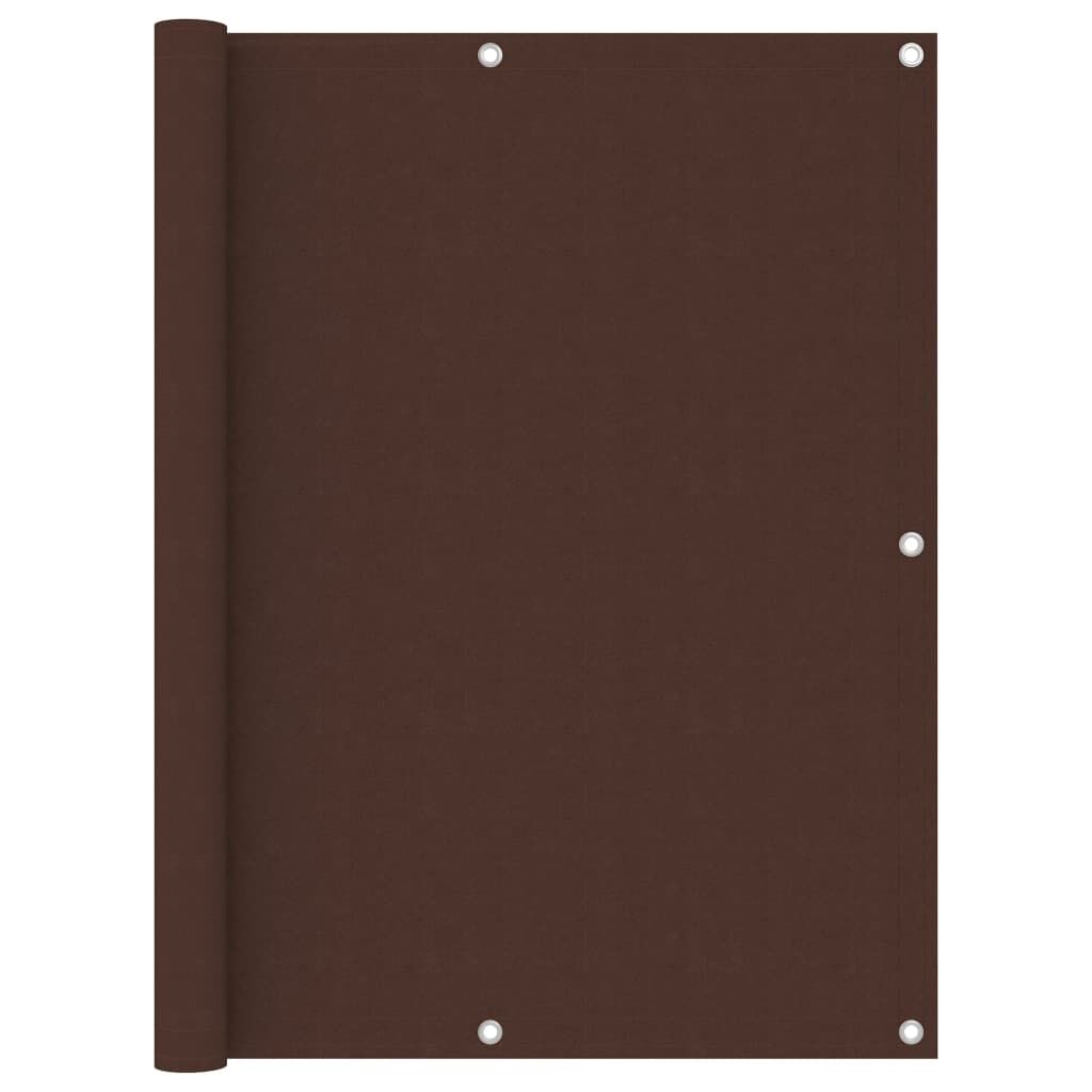 Vidaxl Toldo Para Balcón De Tela Oxford Marrón 120x600 Cm_0